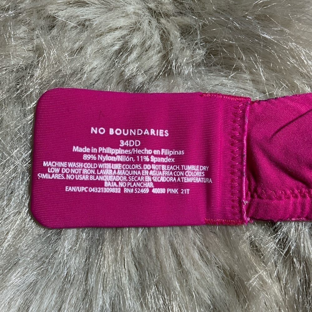 No Boundaries Vibrant Plaid Bra - Picture 4 of 5